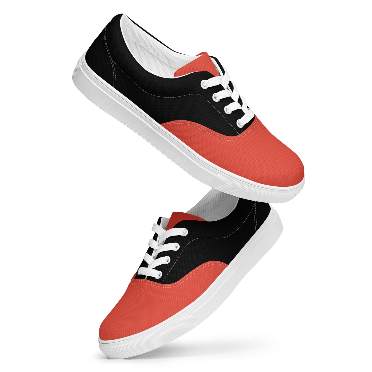 Black & Orange 954 Signature Men’s lace-up canvas shoes