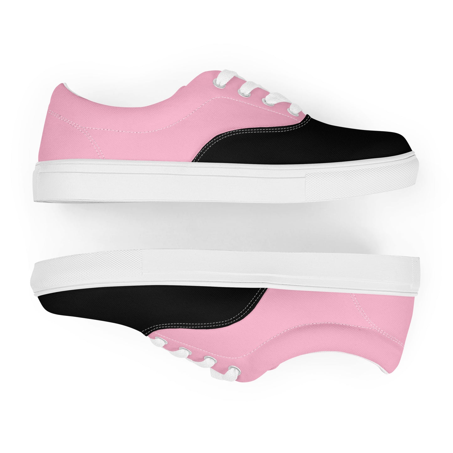 Black on Pink 954 Signature Men’s lace-up canvas shoes
