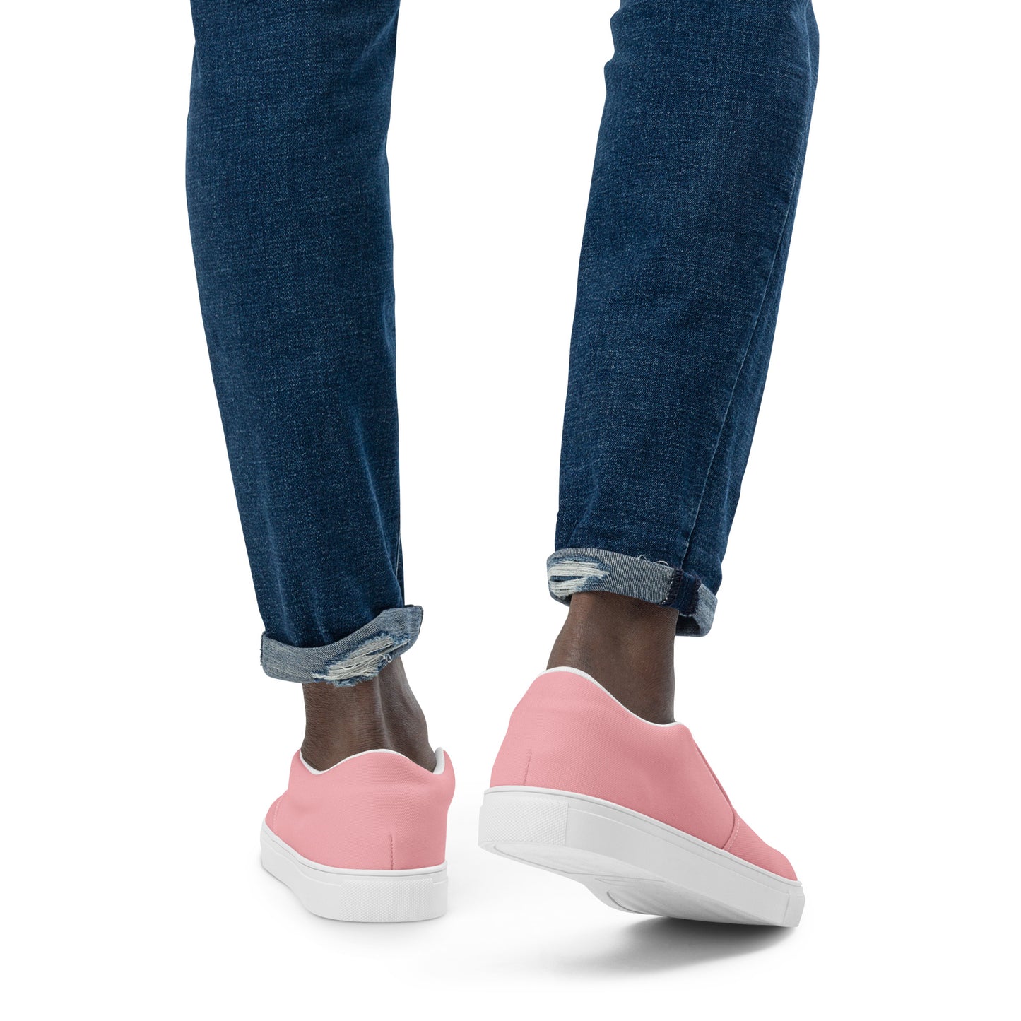 Pink 954 Men’s slip-on canvas shoes