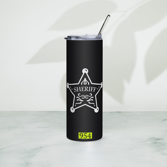 Back The Blue 954 Stainless steel tumbler