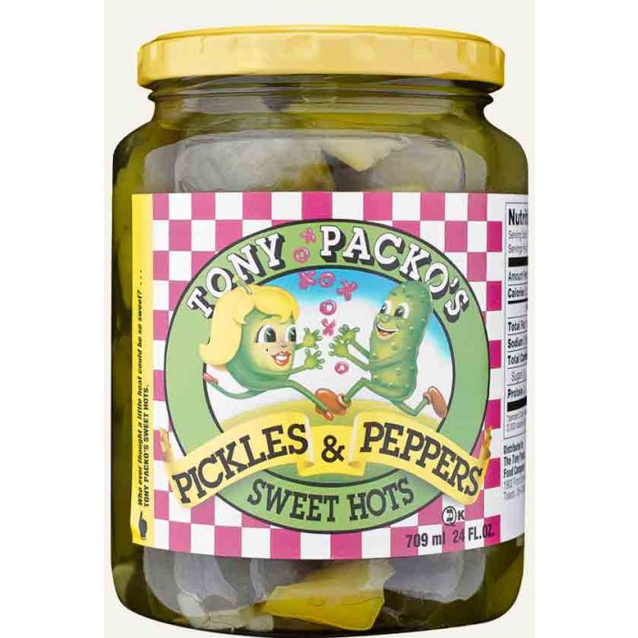 Tony Packos: Pickle Pepper Sweet Hots, 24 oz