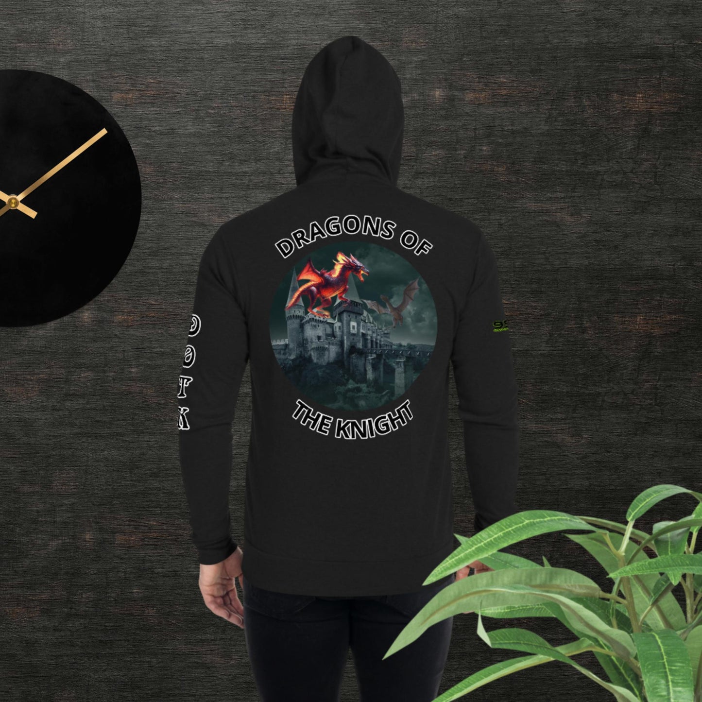 Dragon of the Knight II 954 Unisex zip hoodie