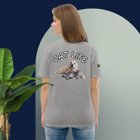 Cat Life VIII 954 Signature Unisex organic cotton t-shirt
