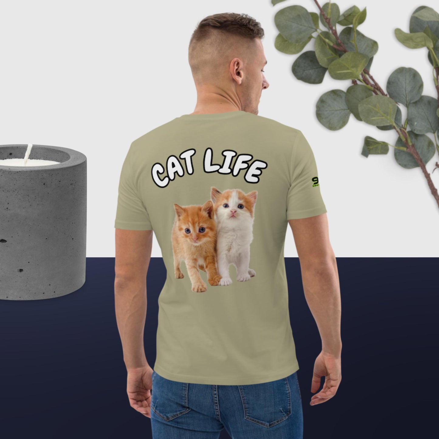 Cat Life VII 954 Signature Unisex organic cotton t-shirt