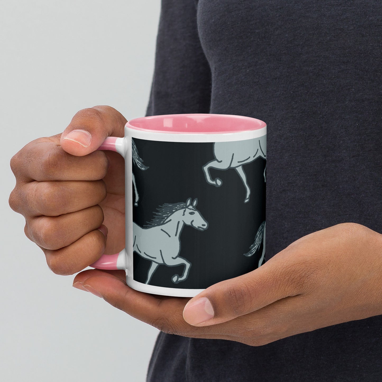 954 Horse Mug with Color Inside
