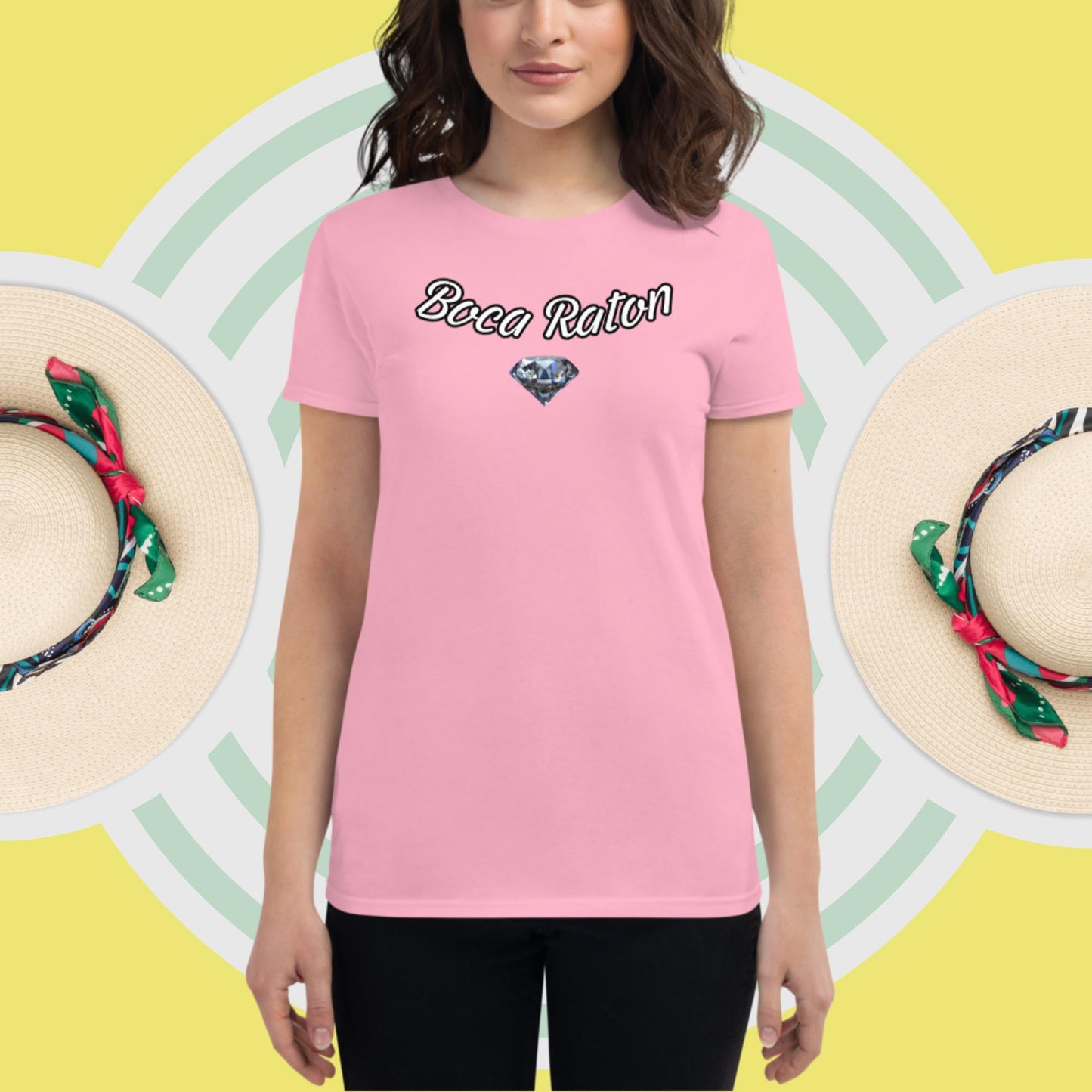 Boca Raton Diamond 954 Collection Women's short sleeve t-shirt