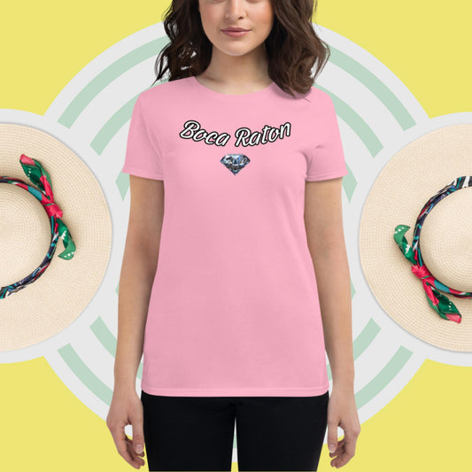 Boca Raton Diamond 954 Collection Women's short sleeve t-shirt