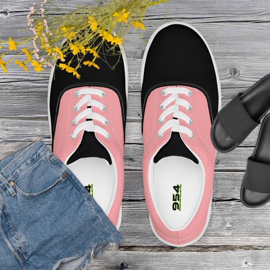Midnight Pink 95r4 Signature Women’s lace-up canvas shoes